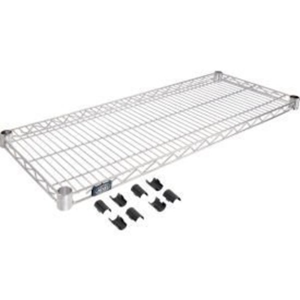 Global Equipment Nexel    S1442C Chrome Wire Shelf 42"W x 14"D 188568D